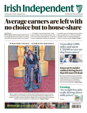 Cover of Irish Independent