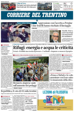 Cover of Corriere del Trentino