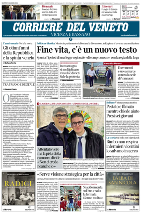 Cover of Corriere del Veneto (Vicenza e Bassano)