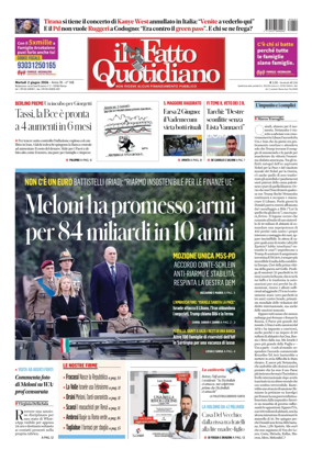 Cover of Il Fatto Quotidiano