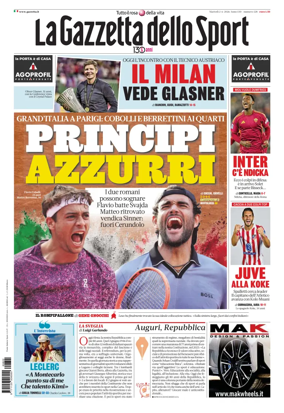 Cover of La Gazzetta dello Sport - Roma