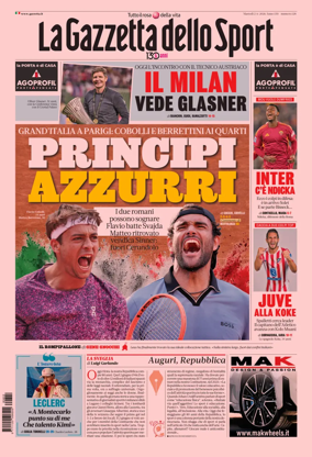Cover of La Gazzetta dello Sport
