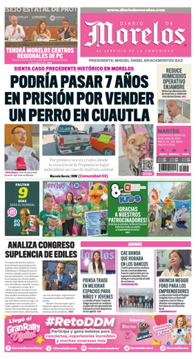 Cover of Diario de Morelos