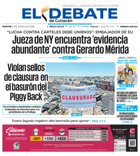 Cover of El Debate de Culiacan