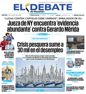 Cover of El Debate de Mazatlan
