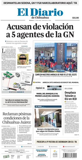 Cover of El Diario de Chihuahua