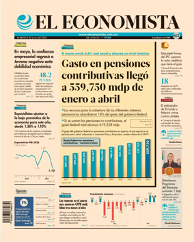 Cover of El Economista (Mexico)