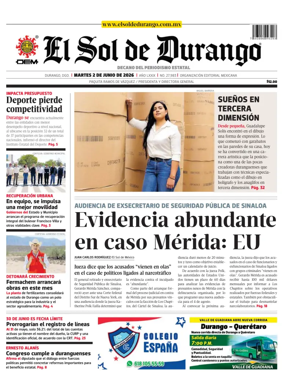 Cover of El Sol de Durango