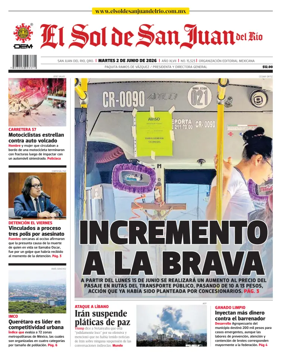 Cover of El Sol de San Juan del Rio
