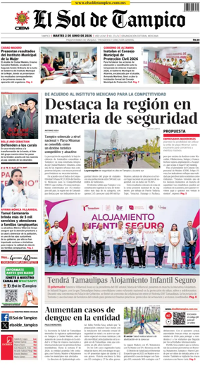Cover of El Sol de Tampico