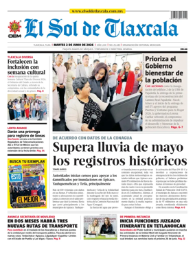 Cover of El Sol de Tlaxcala