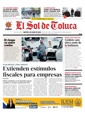 Cover of El Sol de Toluca