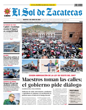 Cover of El Sol de Zacatecas