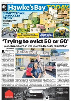 Cover of Hawke's Bay Today