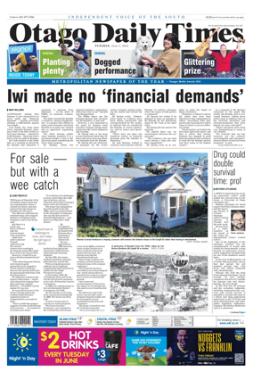 Cover of Otago Daily Times