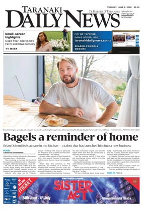 Cover of Taranaki Daily News