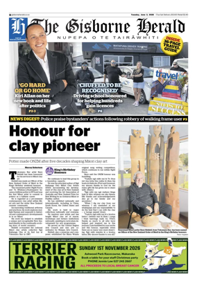 Cover of The Gisborne Herald