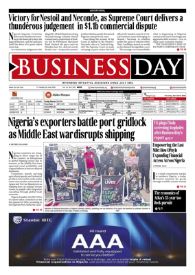 Cover of Business Day (Nigeria)