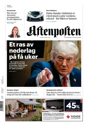 Cover of Aftenposten