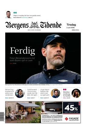 Cover of Bergens Tidende