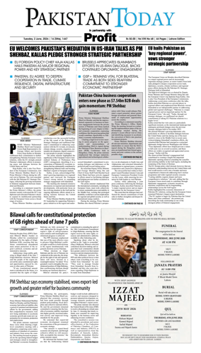 Cover of Pakistan Today (Lahore)