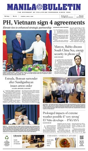 Cover of Manila Bulletin