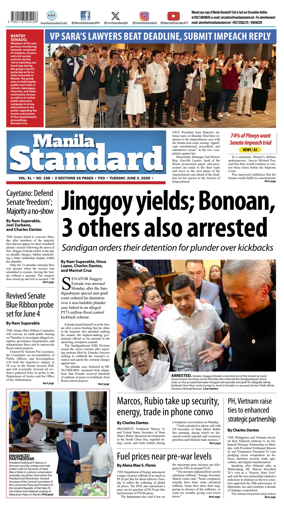 Cover of Manila Standard