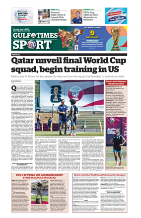 Cover of Gulf Times Sport