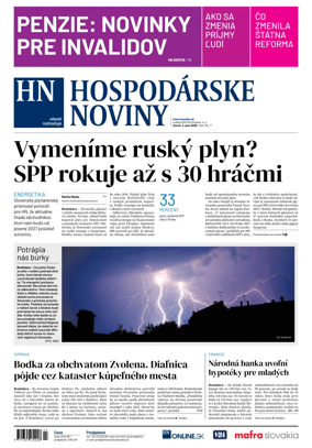 Cover of Hospodarske noviny
