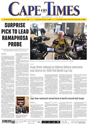 Cover of Cape Times