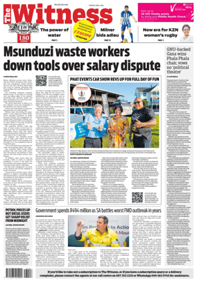 Cover of The Witness (South Africa)