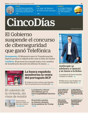 Cover of Cinco Dias