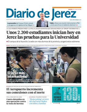 Cover of Diario de Jerez