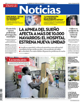 Cover of Diario de Noticias (Spain)