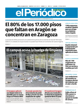 Cover of El Periodico Aragon