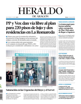 Cover of Heraldo de Aragon