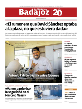 Cover of La Cronica de Badajoz BE