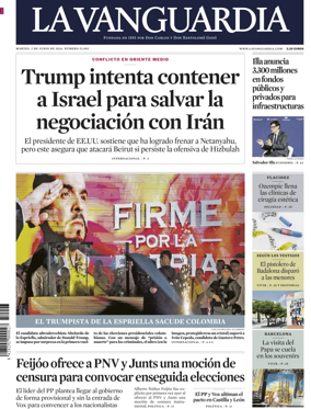 Cover of La Vanguardia (1st Edition)