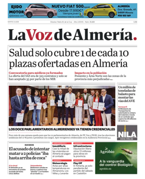Cover of La Voz de Almeria