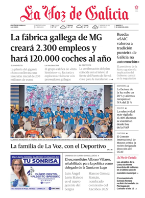 Cover of La Voz de Galicia (Carballo)