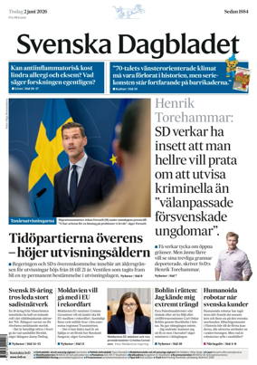 Cover of Svenska Dagbladet
