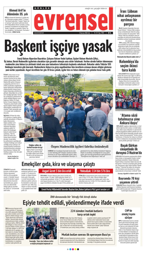 Cover of Evrensel Gazetesi