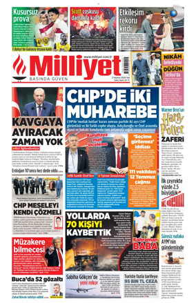 Cover of Milliyet