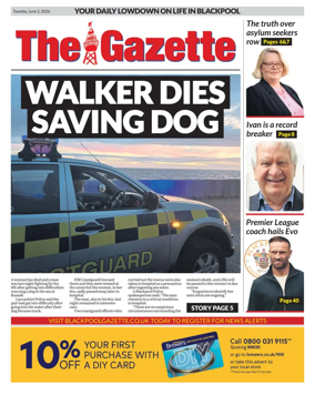 Cover of Blackpool Gazette