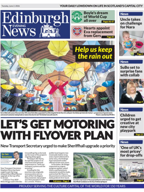 Cover of Edinburgh Evening News
