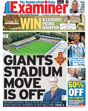 Cover of Huddersfield Daily Examiner