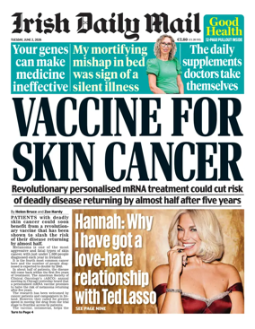 Cover of Irish Daily Mail