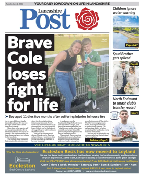 Cover of Lancashire Evening Post