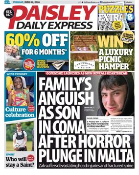 Cover of Paisley Daily Express
