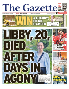 Cover of Teesside Evening Gazette